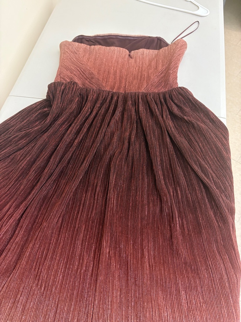 Dress the Population Mauve Strapless Evening Dress - Picture 3 of 5
